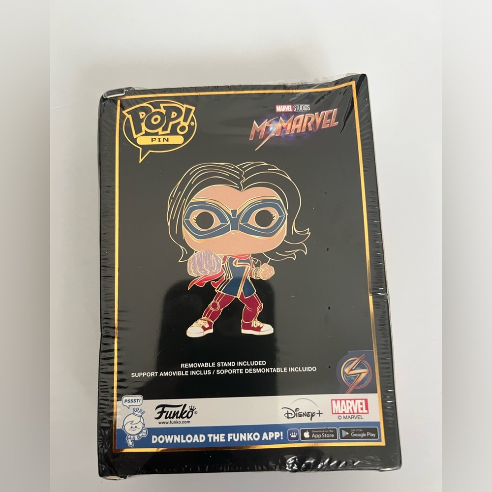 Marvel Studios Funko Pop Enamel Pin SE Mrs Marvel Sealed  Damaged Box